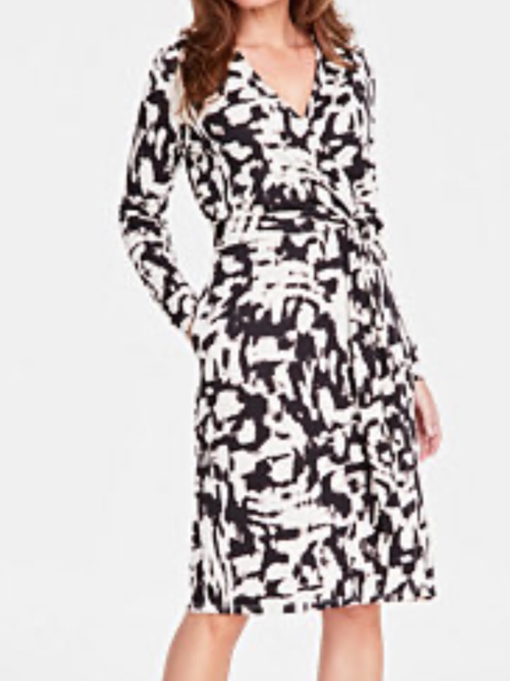 Inc Wrap-Style Long Sleeve Dress NWT